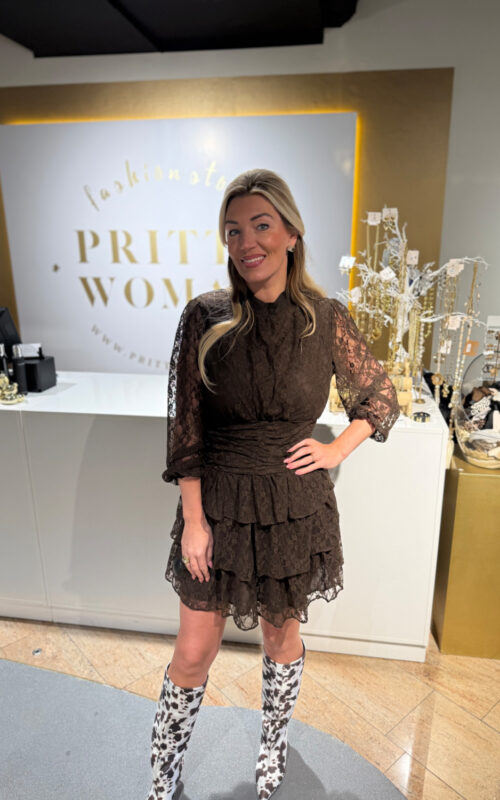 Lilly Dress Brown Lace