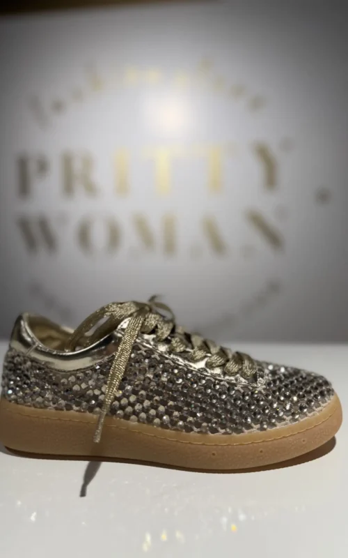 La Strada Gold Mesh Gold Stones