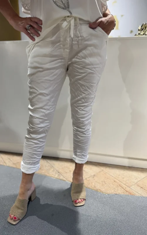 Linda Pants Shine White