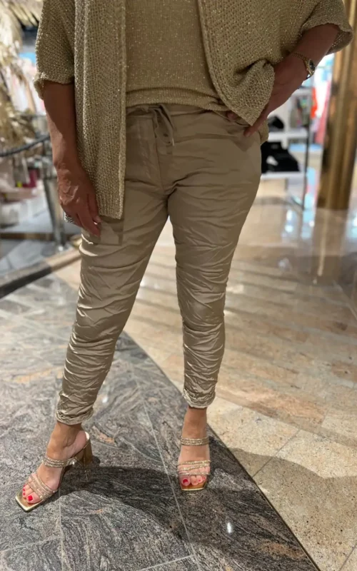 Linda Pants Shine Gold