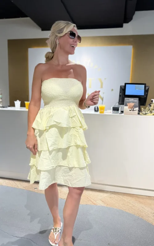 Sunshine Dress Short Yellow