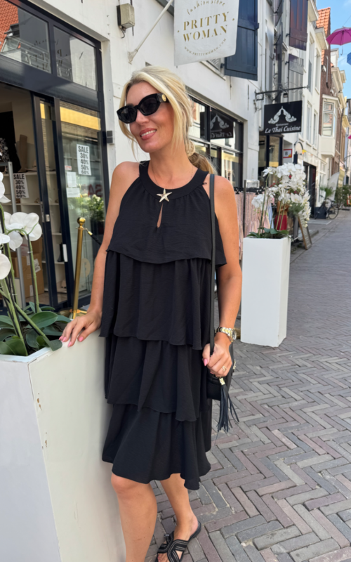 Star Stroken Dress Black