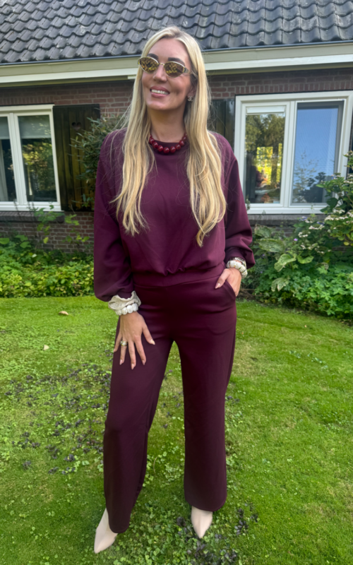 When You Love Fall Set Burgundy