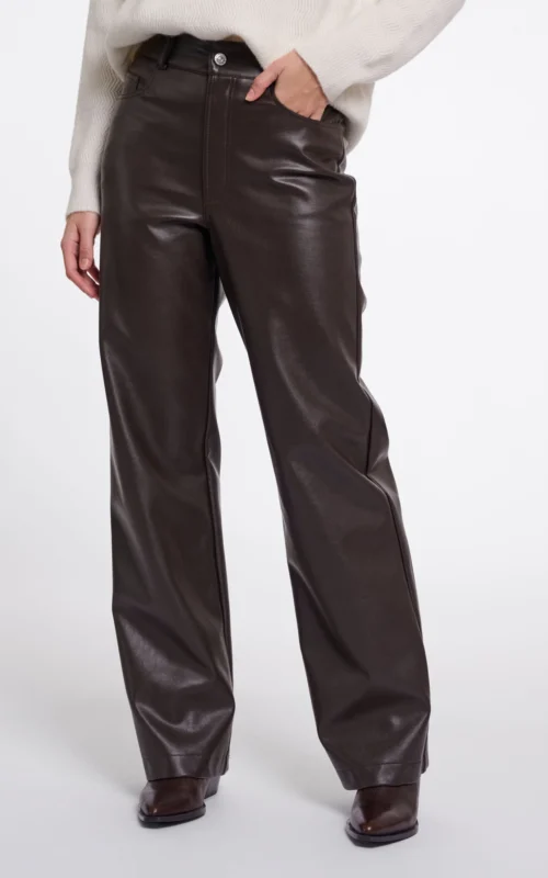 Rino & Pelle Corian Regular Straight Leg Pants Peated