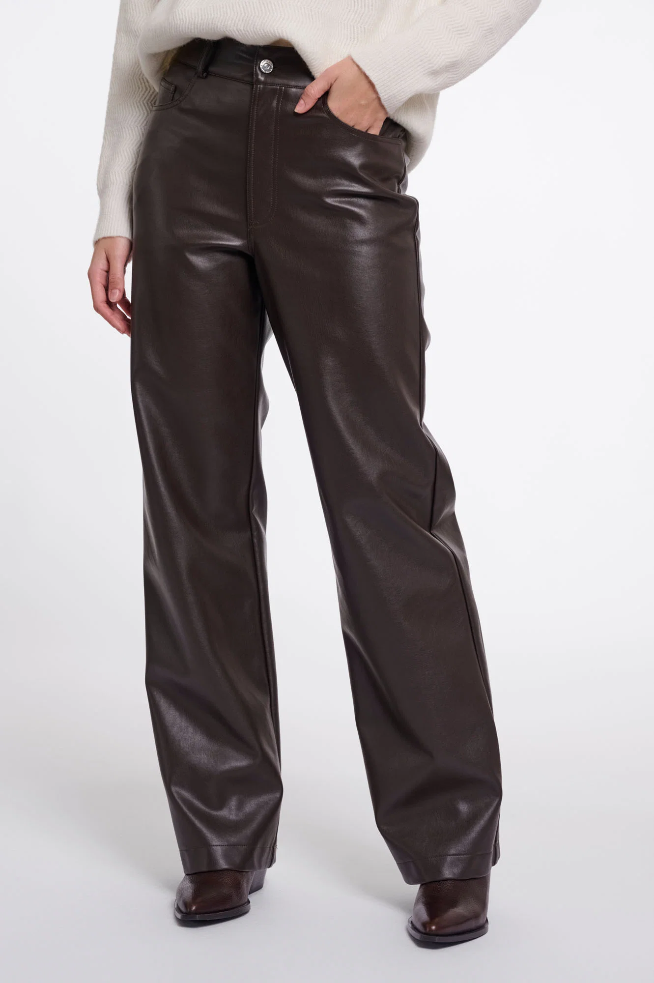 Rino & Pelle Corian Regular Straight Leg Pants Peated