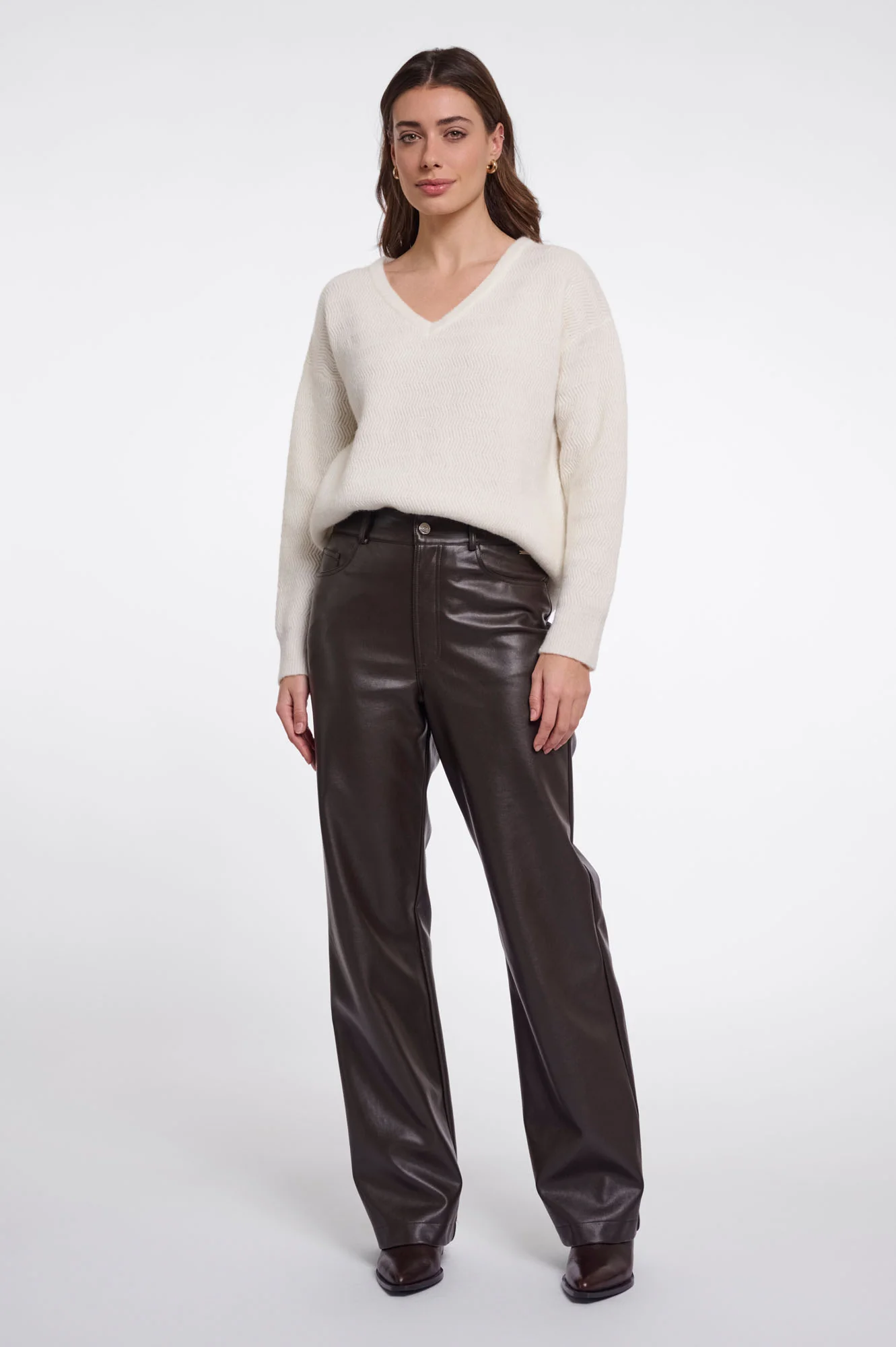Rino & Pelle Corian Regular Straight Leg Pants Peated - Afbeelding 4