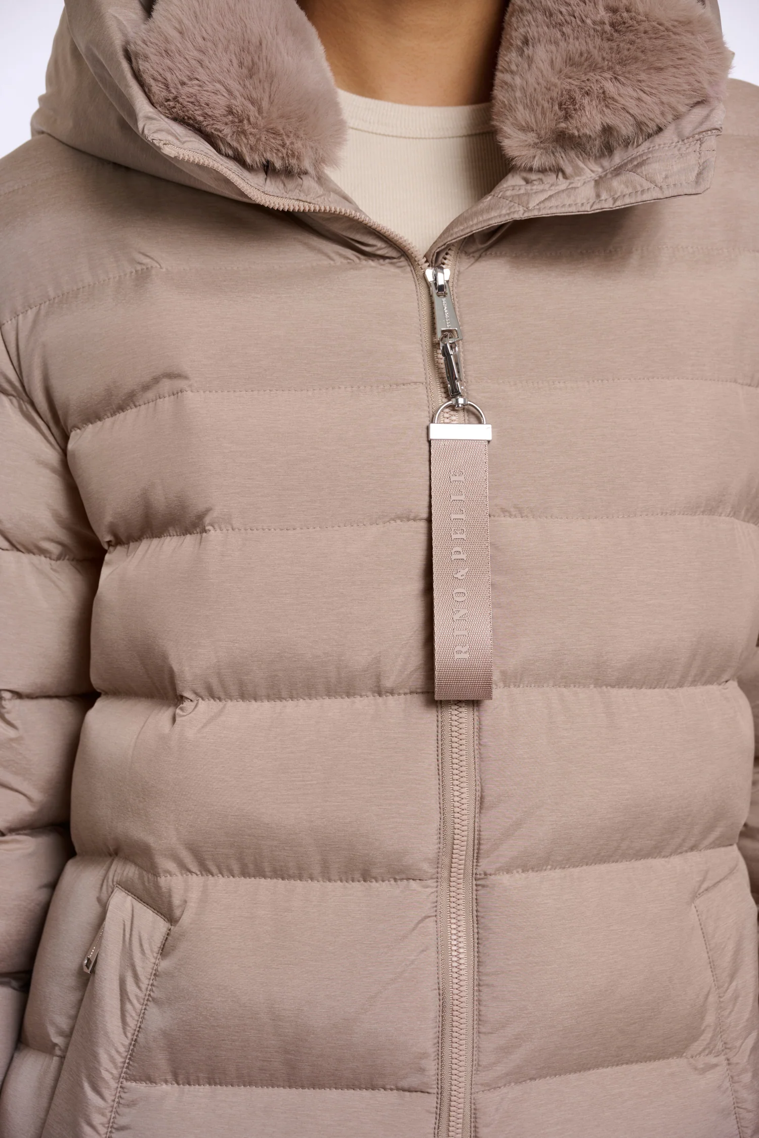 Rino & Pelle Hudson Padded Coat Mocha Latte - Afbeelding 4