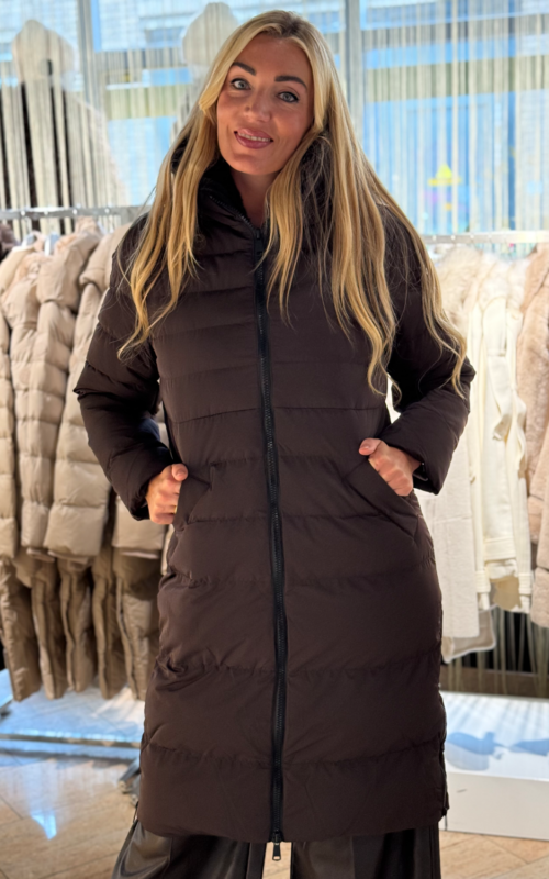 Rino & Pelle Coat Keilafur Long Padded Hooded Peated