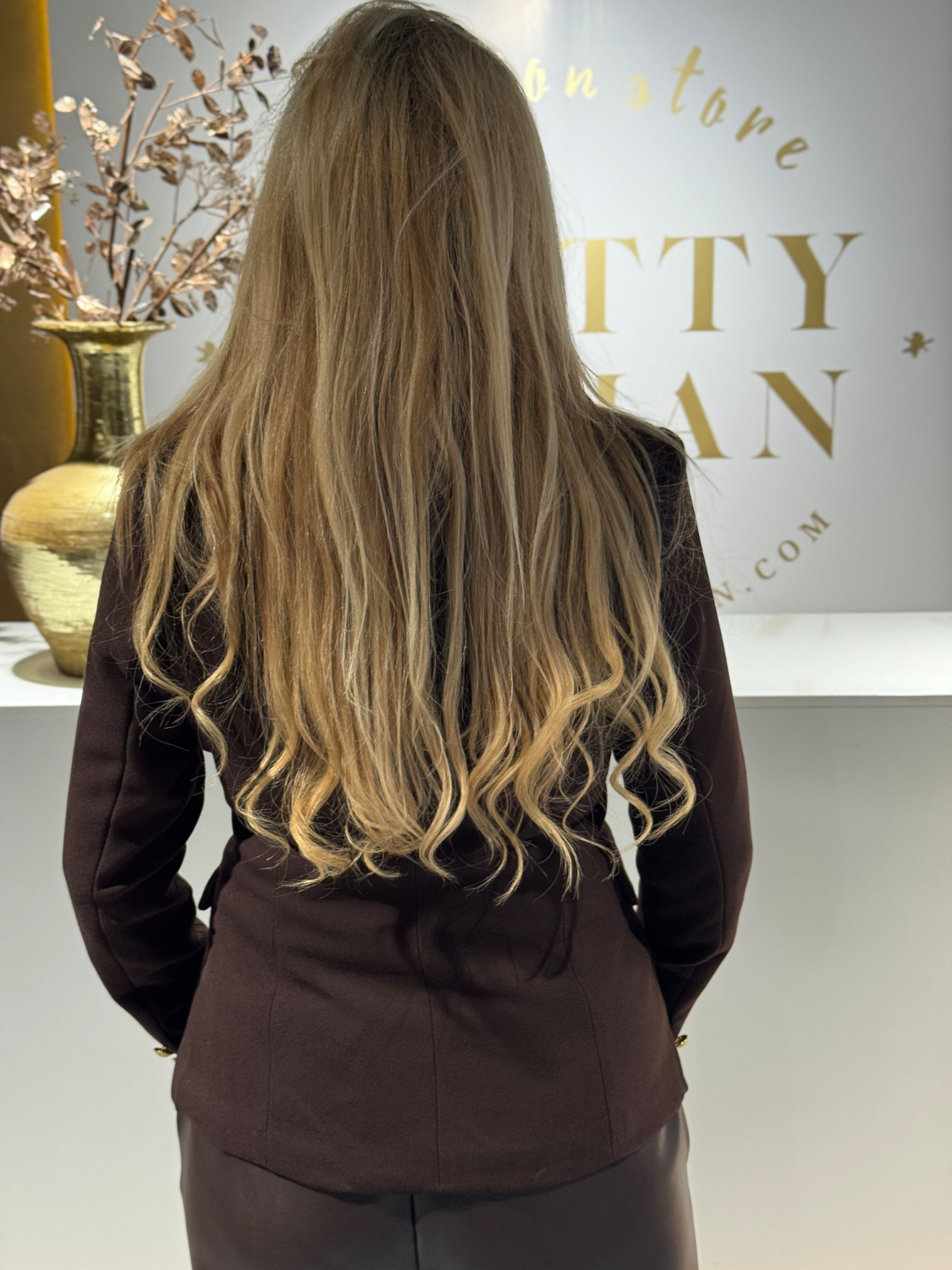 Unique Blazer Brown Goldbutton - Afbeelding 3