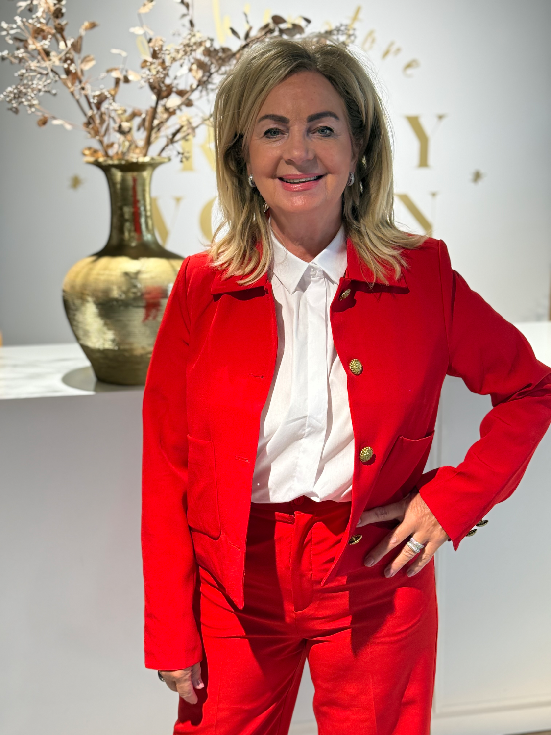 Unique Blazer short Red