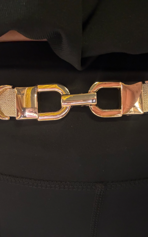 Elastieken Riem Small Gold