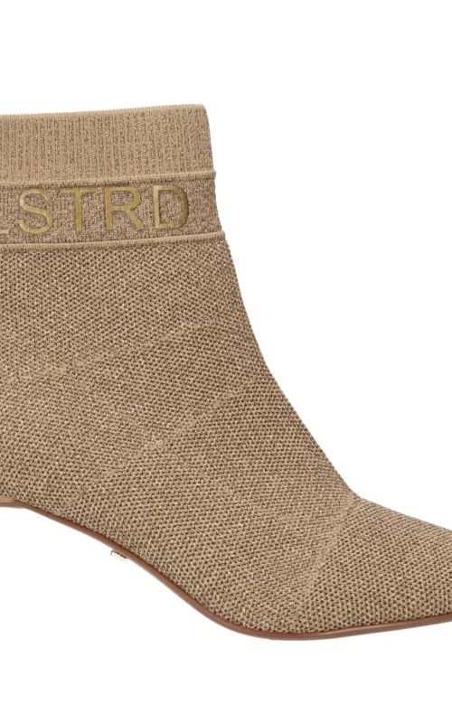 Pre Order La Strada Enkellaarsjes Gold Knitted