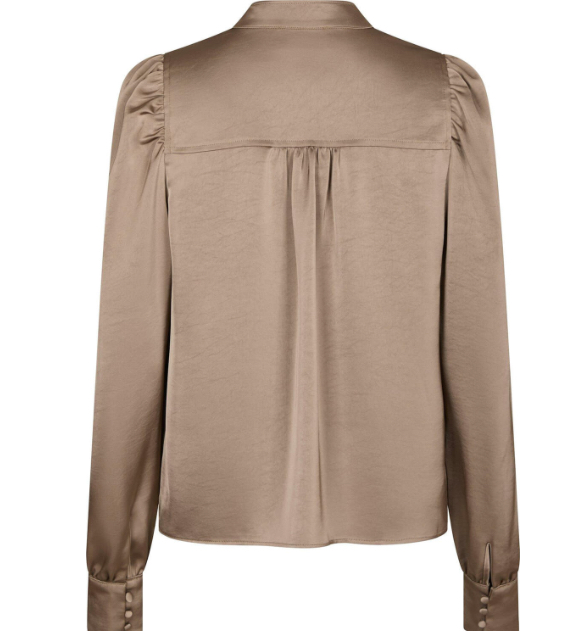 Rino & Pelle Blouse Jaelynn With V Neck Oat - Afbeelding 2