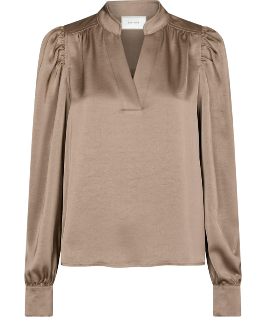 Rino & Pelle Blouse Jaelynn With V Neck Oat