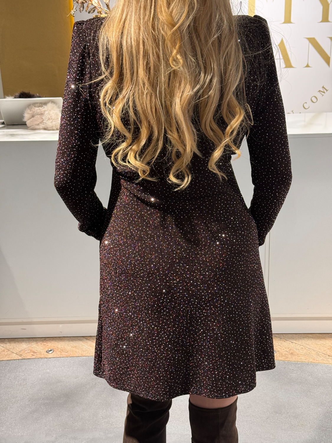 Best Party Dress Brown - Afbeelding 4