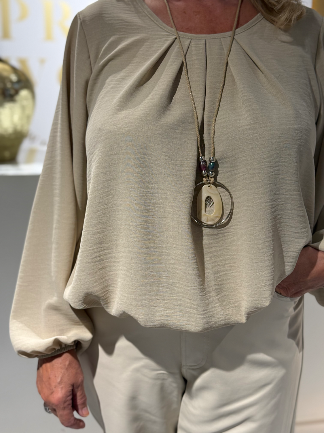 Erina Top Beige - Afbeelding 2