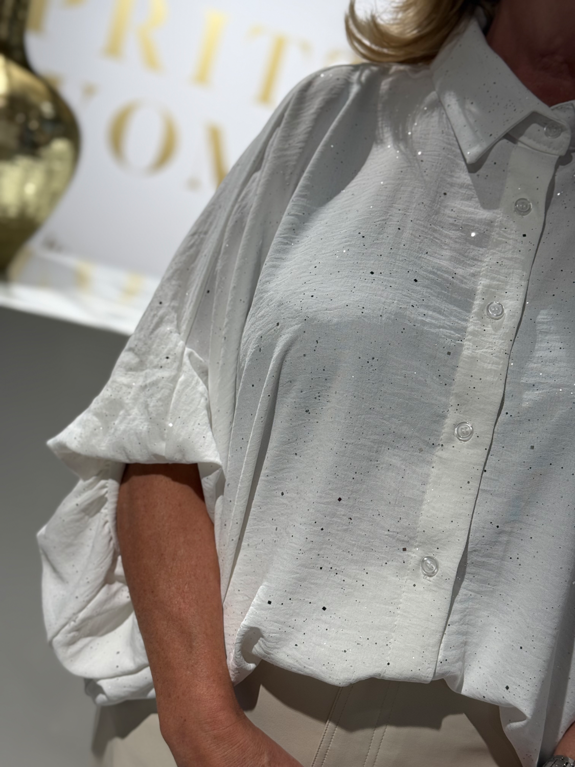 La Vie Blouse White - Afbeelding 3